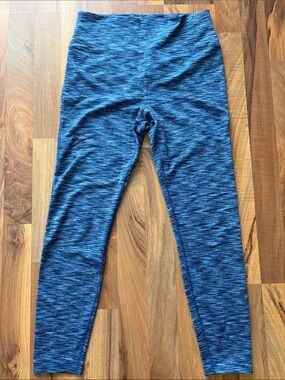 Outdoor Voices Woman’s Space Dyed Blue Leggings L Soft 7/8 Gym Workout